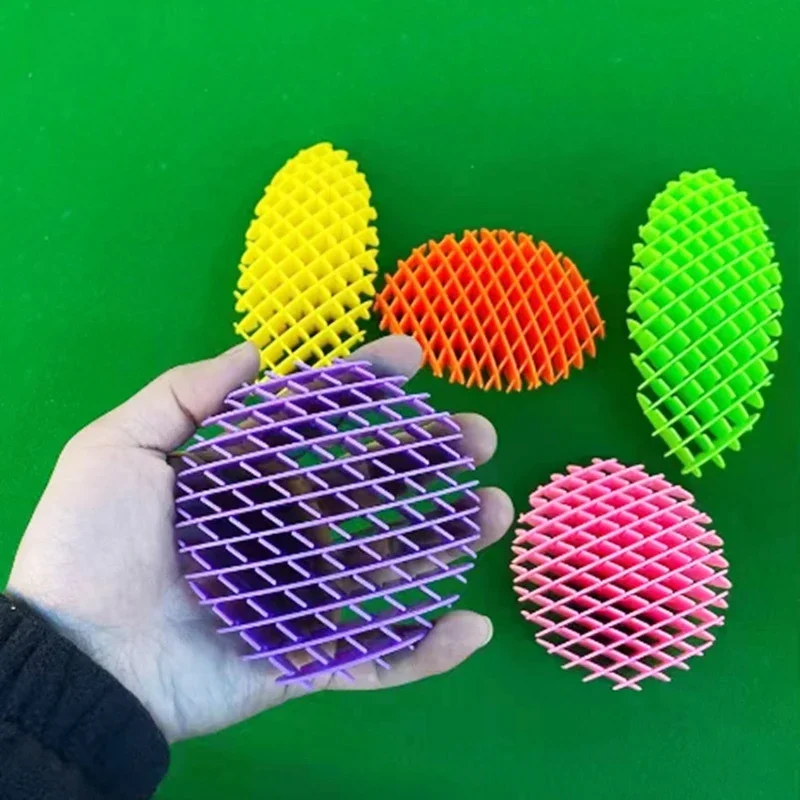Scalable 3D Deformed Worm Elastic Net Fidget Toys Reduce Pressure Toy Deformation Worm Portable Stretchy Squeeze Toys