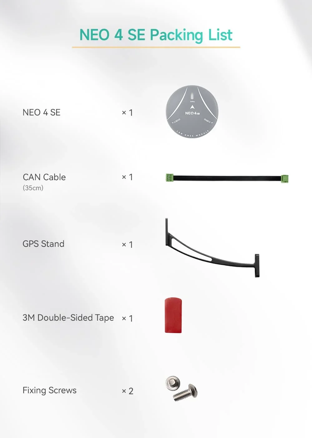 Module GPS NEO 4 SE u-blox M10 DroneCAN Boussole STM32H5