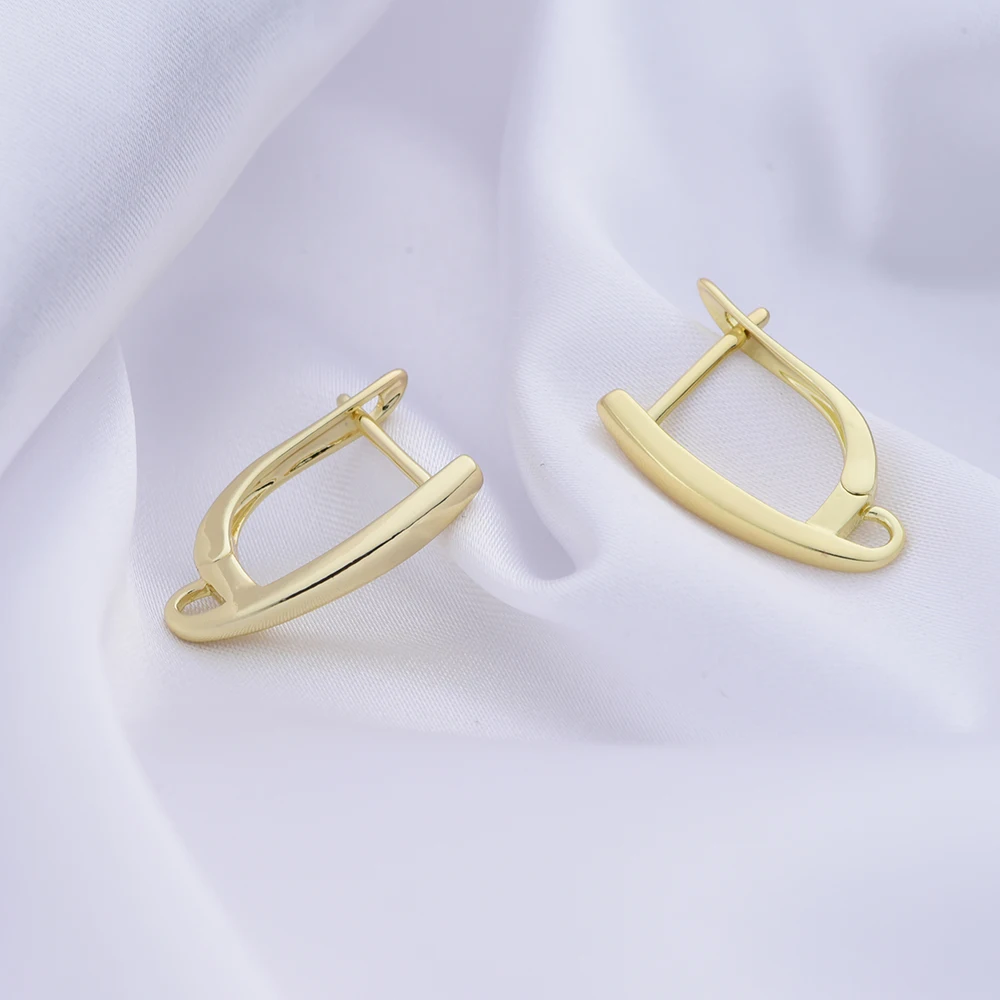 DIY Jewelry Making Copper Earring Findings 14k Gold Plated Accessories