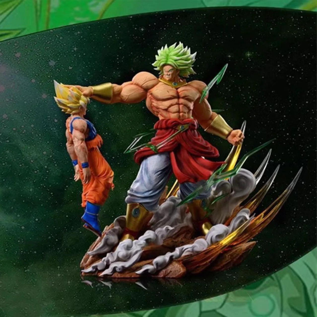 

Anime Seven Dragon Ball Gk Sun Broglie Vs Goku Statue Decoration Model Play Gift Anime Surrounding Scene Handmade