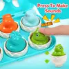 Montessori Matching Sorting Toys With Eggs Storage Box Smart Eggs Games Sorters Toy Educational Learning Game For Children Gifts 2