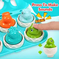 Montessori Matching Sorting Toys With Eggs Storage Box Smart Eggs Games Sorters Toy Educational Learning Game For Children Gifts 2