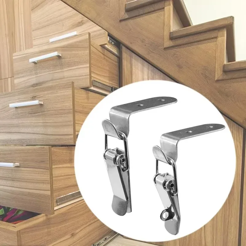 20/1pc Degree Duck-mouth Buckle Hook Lock Metal Spring Hasp Latch Catch Clamps Wooden Box Loaded Draw Toggle Cabinet Door Clasp