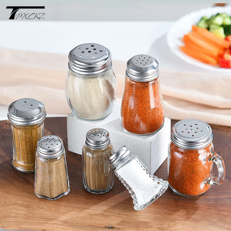 

Mini Glass Spice Bottle Picnic BBQ Outdoor Cooking Tools Spice Bottle Seasoning Bottle Kitchen Supplies Salt Shaker