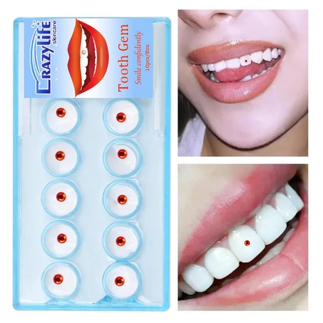 Tooth Gem Set Easy To Remove Beautiful White Tooth Jewelry Reflective Teeth  Ornament Application Kit For Girls Women - AliExpress