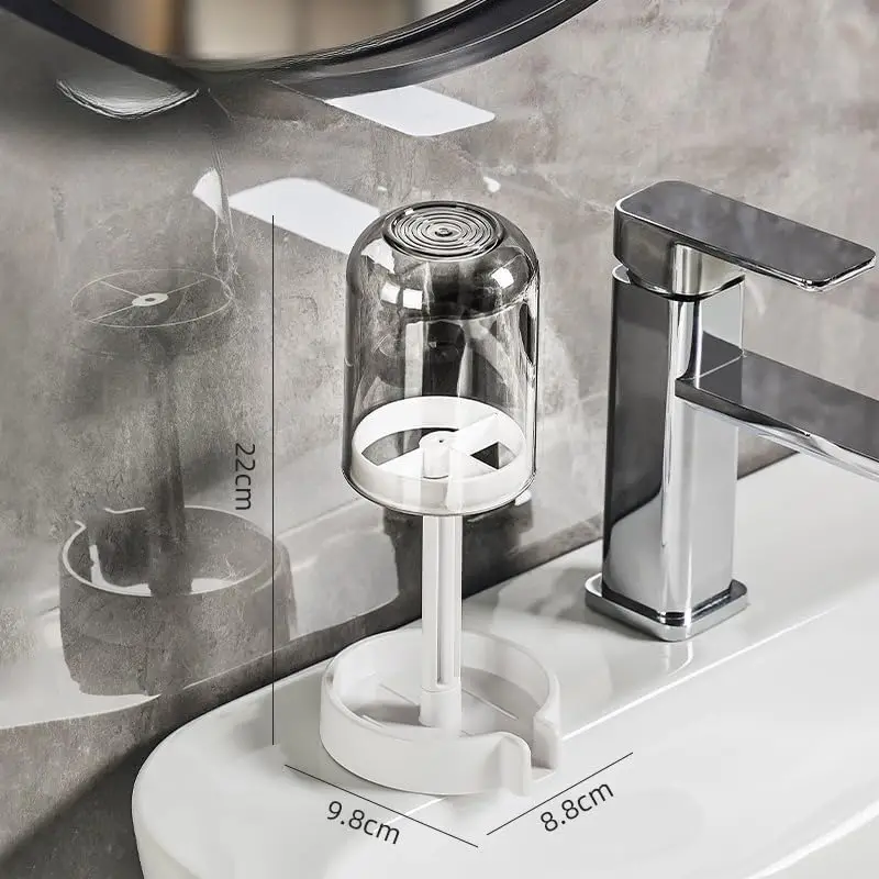 Bathroom Toothbrush And Mouthwash Cup Organizer Storage Set_voghion.com