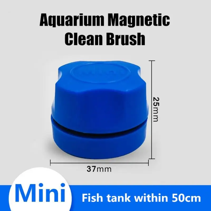 aquarium accessories near me Aquarium Fish Tank Magnetic Clean Brush Glass Floating Algae Scraper Curve Glass Cleaner Scrubber Tool Window Cleaning Magnet fish bowl decorations Aquariums & Tanks