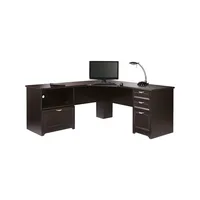 Magellan Performance 71"W L-Shaped Corner Desk - Espresso Finish for Modern & Functional Workspaces 2