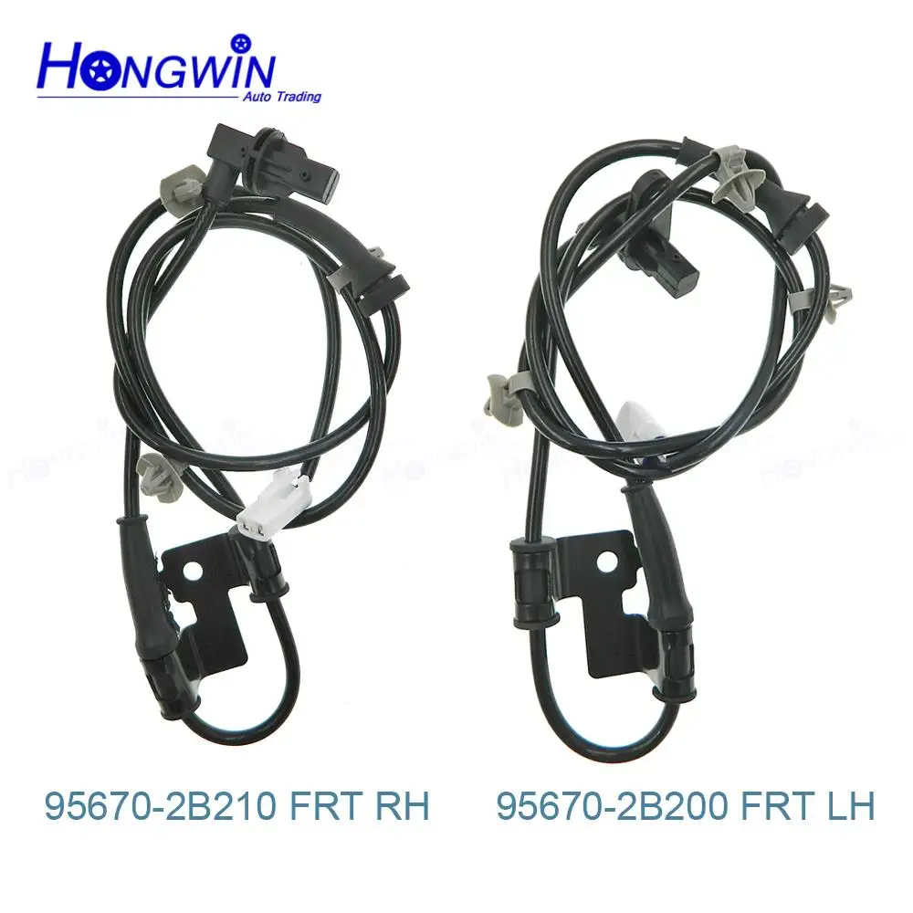 Front Left & Right ABS Anti-Lock Brake Wheel Sensor 956702B200 956702B210 For Hyundai Santa Fe 2010~2012 95670-2B200 95670-2B210