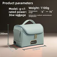 0-70 ℃   Réfrigérateur à médicaments Portable, voiture, maison, bureau, affichage Intelligent de la température à trois usages + Double Mode d'alimentation, Ultra silencieux 4