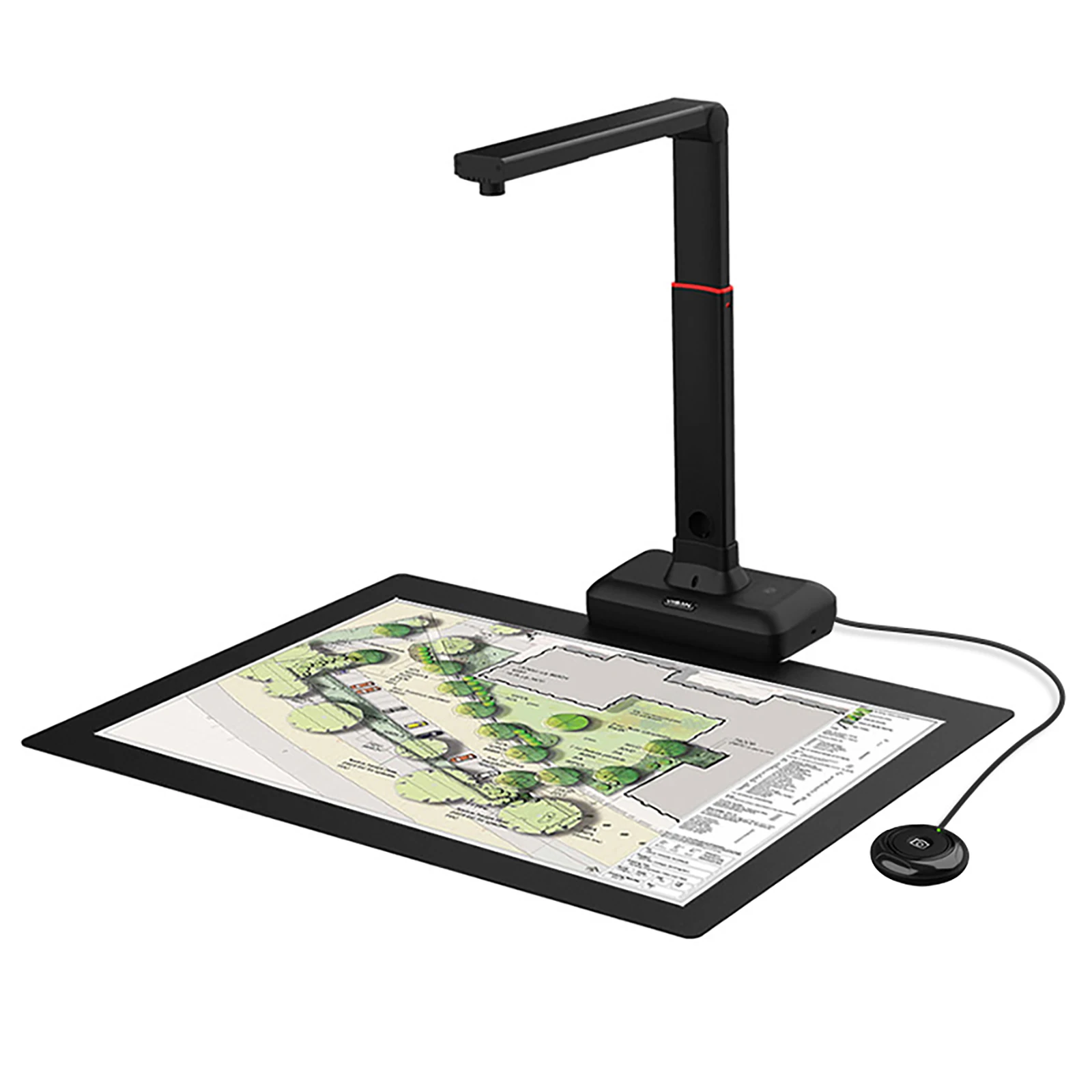 Large Format Overhead Book Scanner with High Resolution