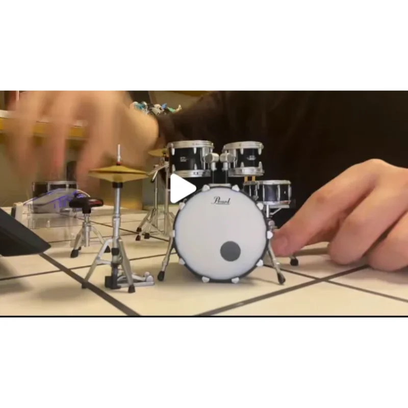 In Stock Genuine 1/12 Bandai Bulk Cargo Pearl Drums Miniature Drum