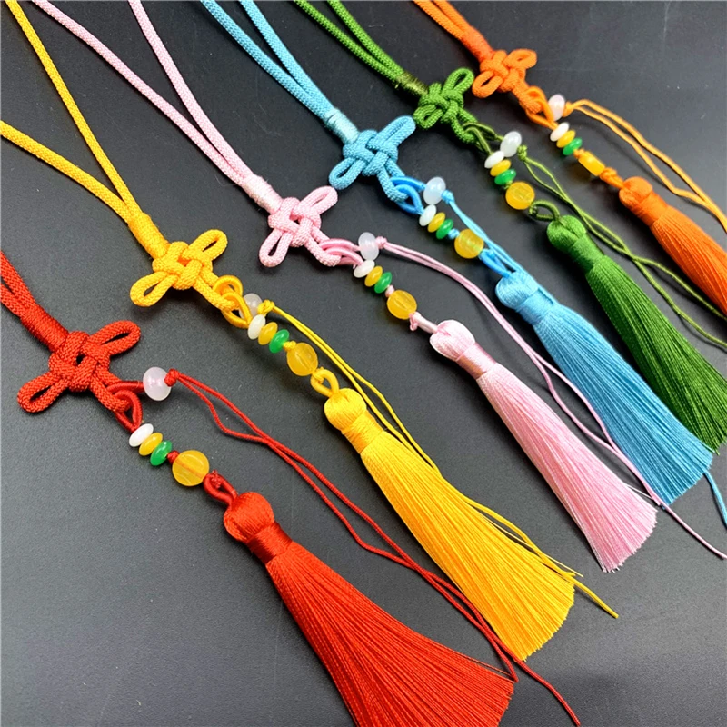 2pcs/lot Chinese Knot Tassel Silk Fringe Handmade Soft