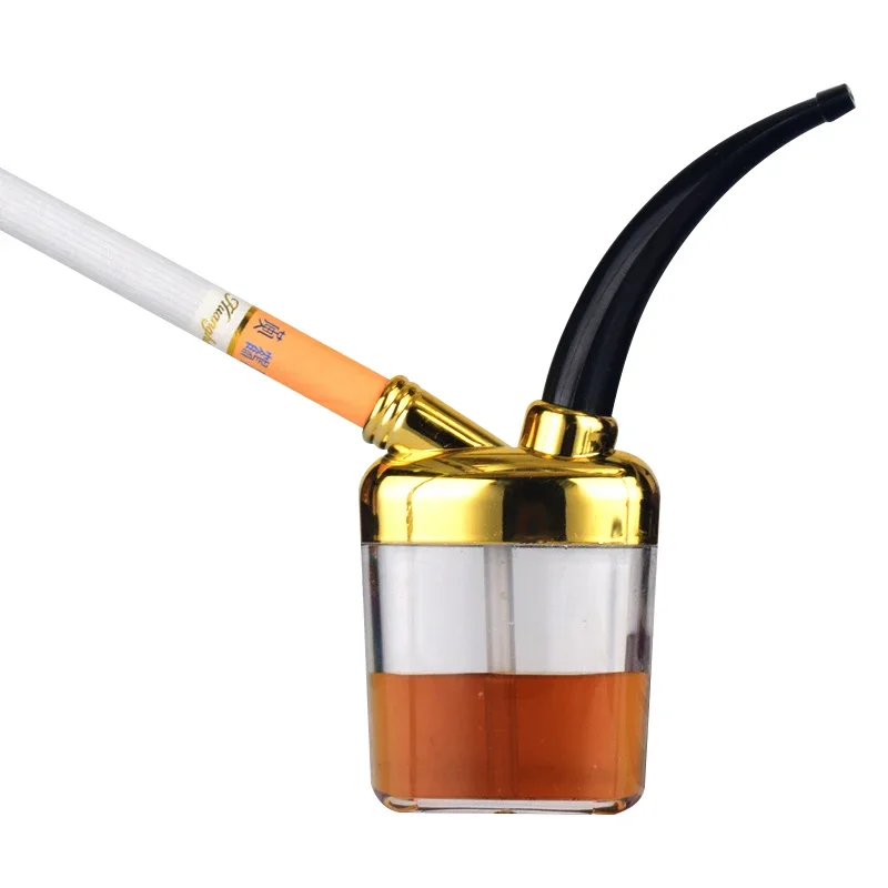 High Quality Portable Pipe Water Filter Pocket Size Hookah Shisha Holder Mini Cigarette Tobacco Smoking Pipe Smoking Accessories