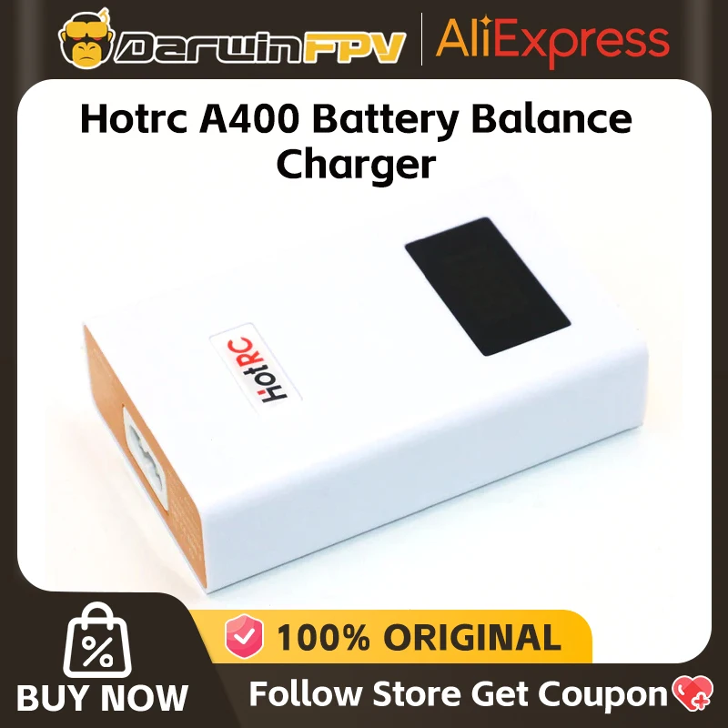 Hotrc A400 Digital 3S 4S 3000mah RC Lipo Battery Balance Charger LED Screen RC Quadcopter Drone