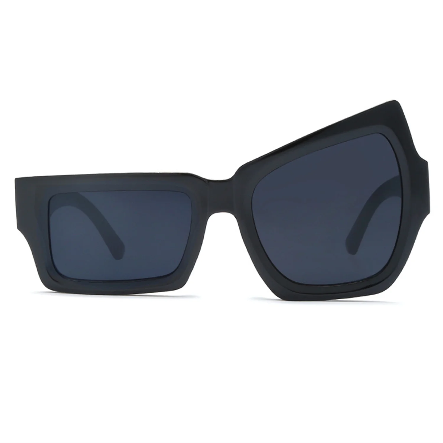 Neuheit Party Sonnenbrille Asymmetrische Trendy Brillen Sonnenbrille für Mädchen Festival Hip Hop Dance Pool Party Kostüm Dekoration – Detail 2