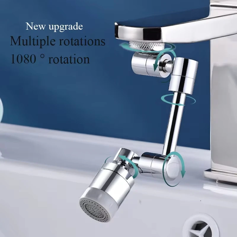 Bathroom Faucet Mechanical arm universal faucet 1080 degree bathroom basin bubbler single gear dual gear optional