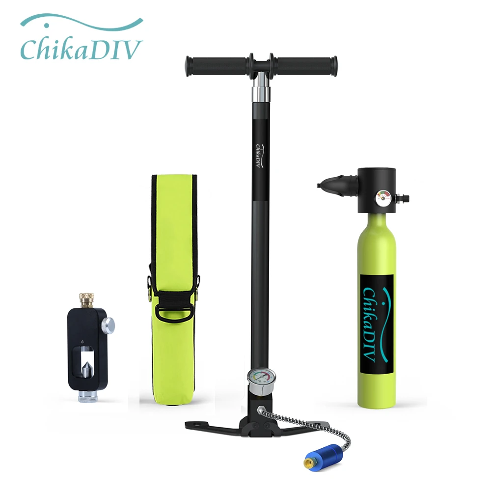 Chikadiv 0.5l Scuba Diving Equipment Snorkeling Bottle Mini Scuba Dive