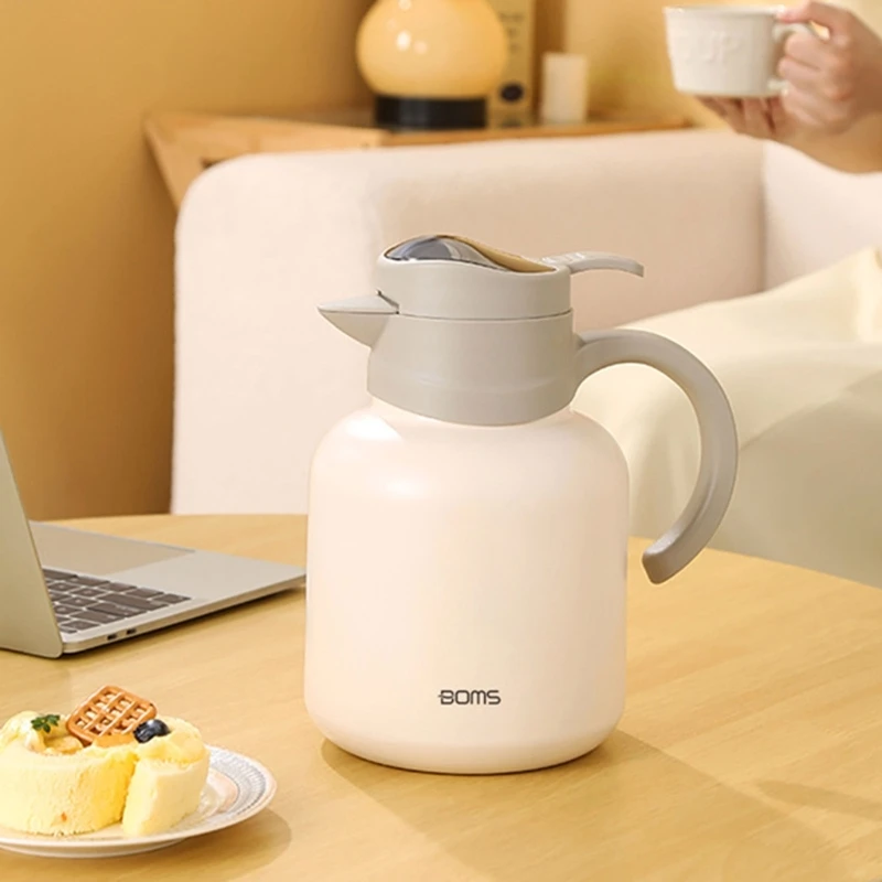

1600ML Large Capacity Thermal Coffee Carafe Stainless Steel Double Wall Vacuum Insulated Bottle Vacuum Flasks Bottle