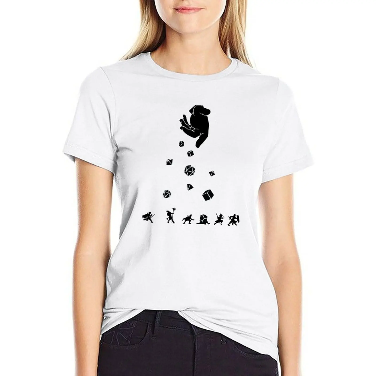 

Rocks Fall, Everyone Dice T-Shirt Summer Women's clothing Women's tee shirt