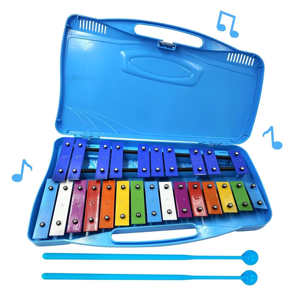Xylophone toys Wooden piano toy for toddlers Metallophone Hand bell 25 tones
