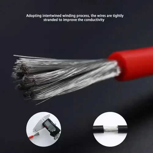 High Temperature Resistant Ultra Soft Silicon Wire 6 8 10 12 14 16 18 20 22 24 26 28AWG Red Black Cable - Image 3