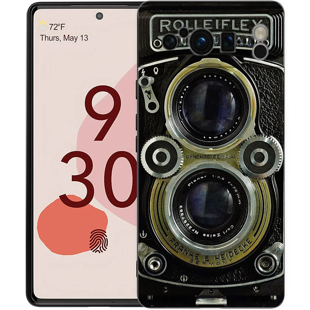 Retro Cassette Tape Style Shockproof Silicone Phone Case - Black Cover s
