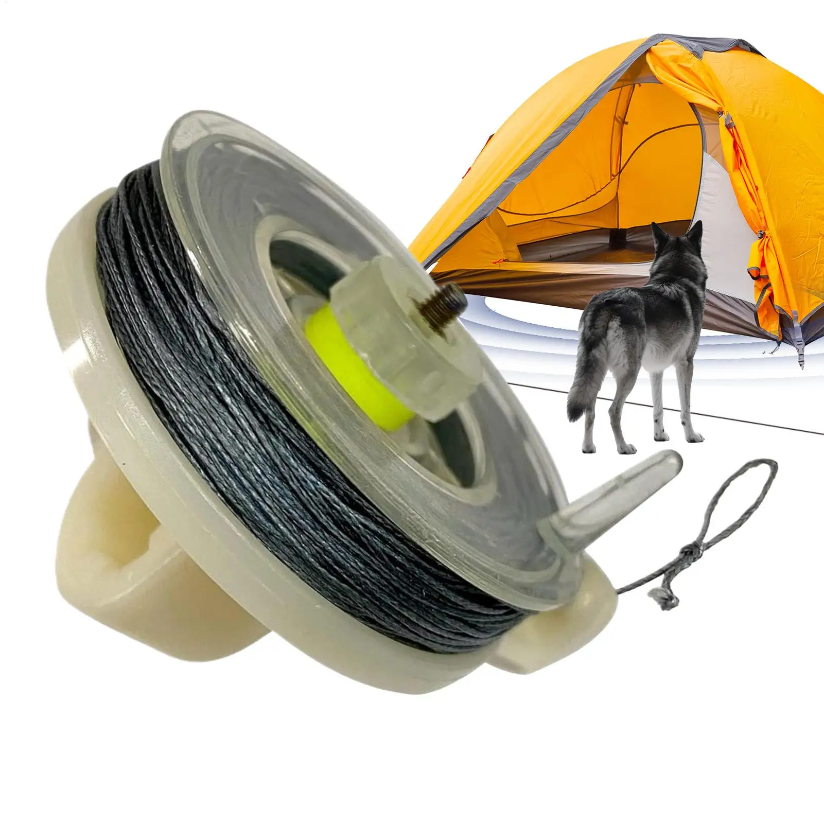 Perimeter Alarm Trip Wire 82ft Trip Wire on Reusable Reel Weatherproof Camping Accessories Security System for Defense Hunting