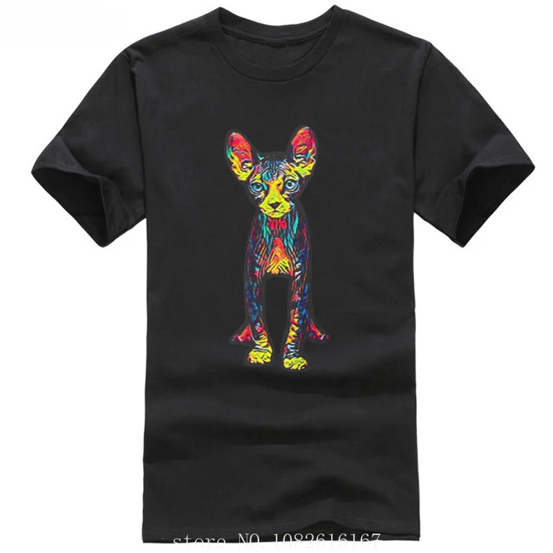 

Модная футболка Sphynx с изображением кота, Мужская супермягкая крутая футболка, Стильная летняя футболка, женская уличная одежда