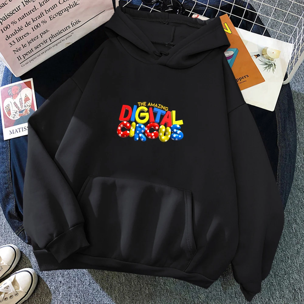 

Kawaii Pomni Hoodie The Amazing Digital Circus Sweatshirt Cartoon Tv Show Clothes For Women Fleece Winter Coats Long Sleeve Top