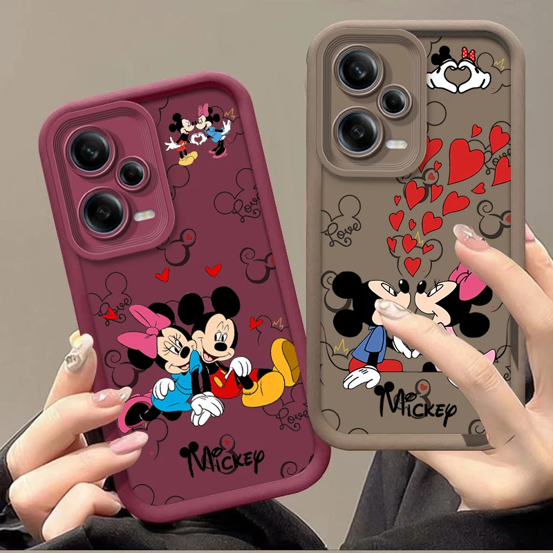 Topolino Minnie Love For Redmi K50 K40 K30 K20 12C 10C 9C 9At 9A Ultra Pro Prime Eye Ladder Phone Case