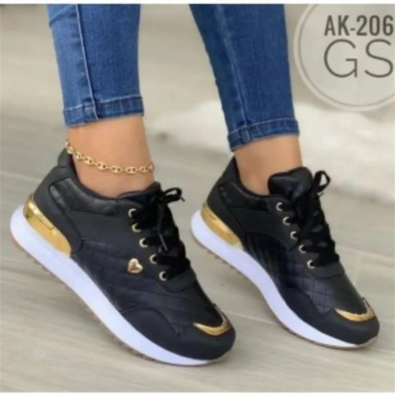 2023 New Women Sneakers Mesh Patchwork Lace Up Ladies Flats Outdoor Running Walking Shoes Comfortable Breathable Female Footwear