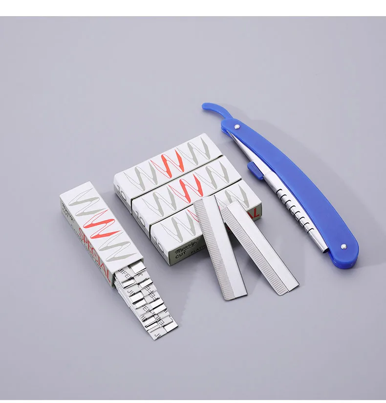 PMU Accessories 100pcs Stainless Steel Eyebrow Trimmer Blades, Microblading Eyebrow Blade Knife for Permanent Makeup