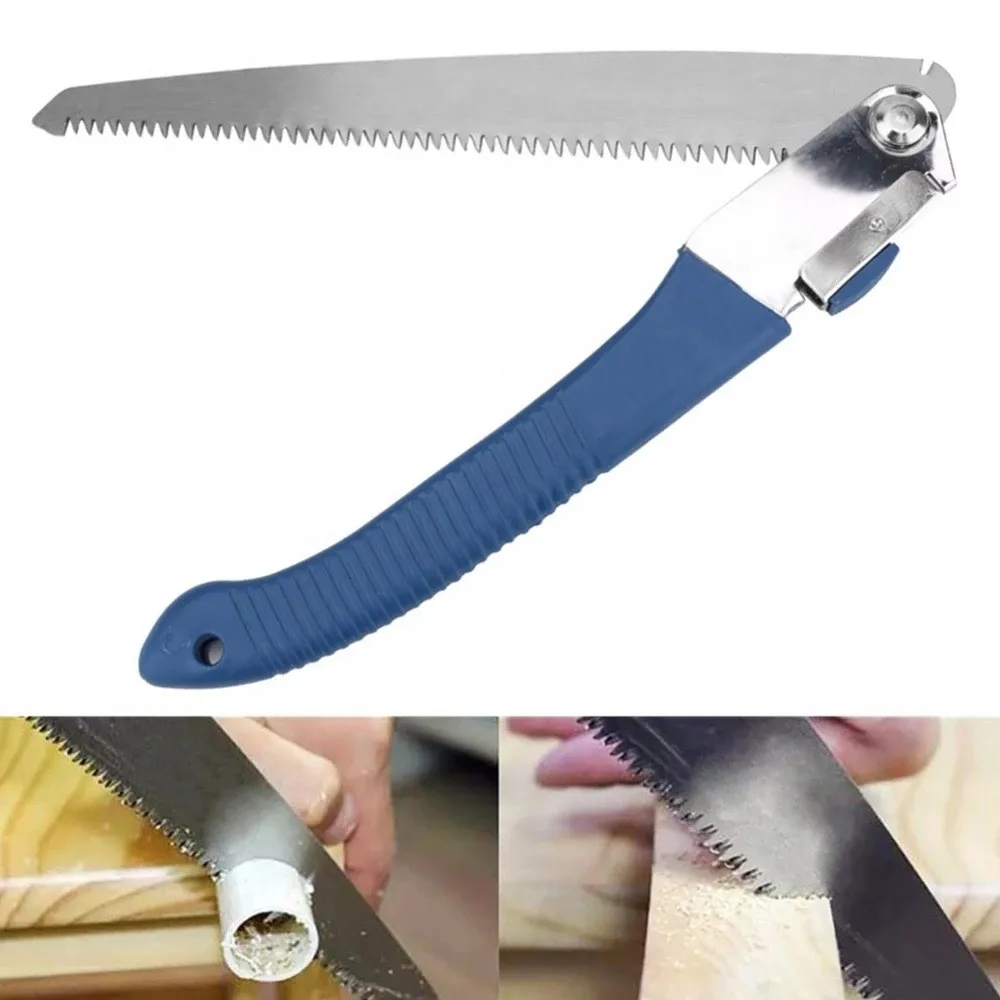 Portable Folding Hand Saw Home Manual Pruning Hacksaws Garden Folding Trimming Saw High Carbon Steel Anti-Skip Hand Tools