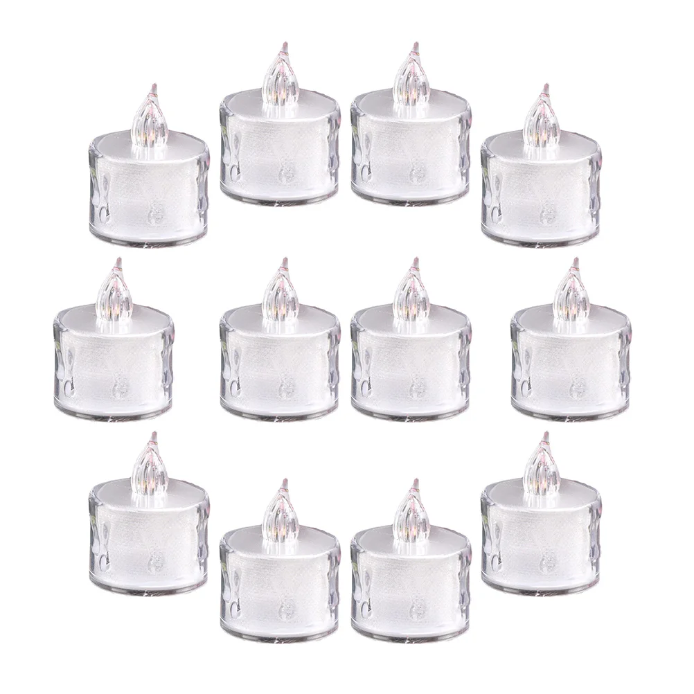 

12 Pcs LED Light Flameless Candles Electronic Electric Flashing Flickering