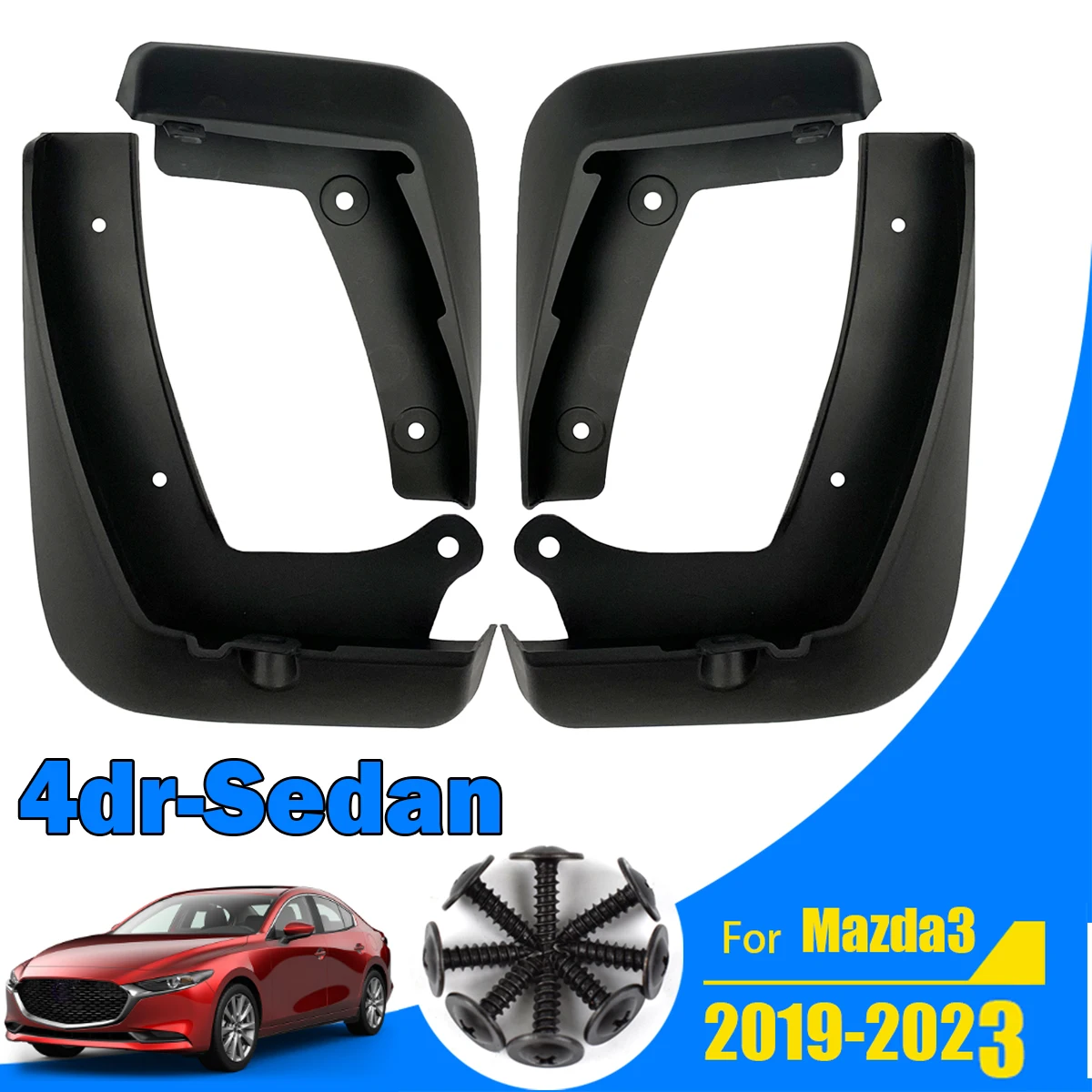 

4 шт., Автомобильные Брызговики для Mazda 3 BP, 4 двери, седан, 2019 - 2023