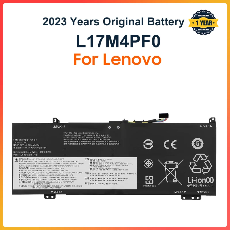 

Аккумулятор L17M4PF0 L17C4PF0 для ноутбука Lenovo Ideapad S530-13 Xiaoxin Air 13IWL 5B10R38649 5B10W67314 5B10R38650 45WH