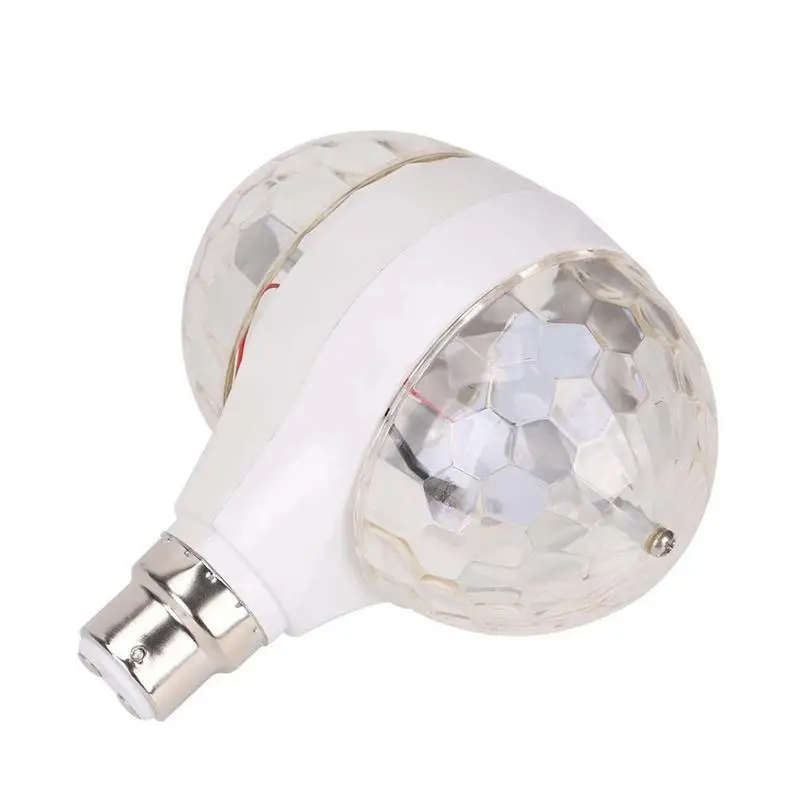 

Color Rotating Bulb RGB Color Changing Party LED Bulbs Disco Bar Stage Club Multi Crystal Color Rotating Lights Bulbs Magic Ball