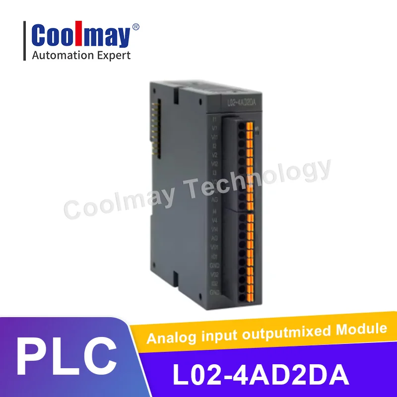 Coolmay L02-4AD2DA 아날로그 입력 출력혼합 모듈 산업용 확장 가능 모..