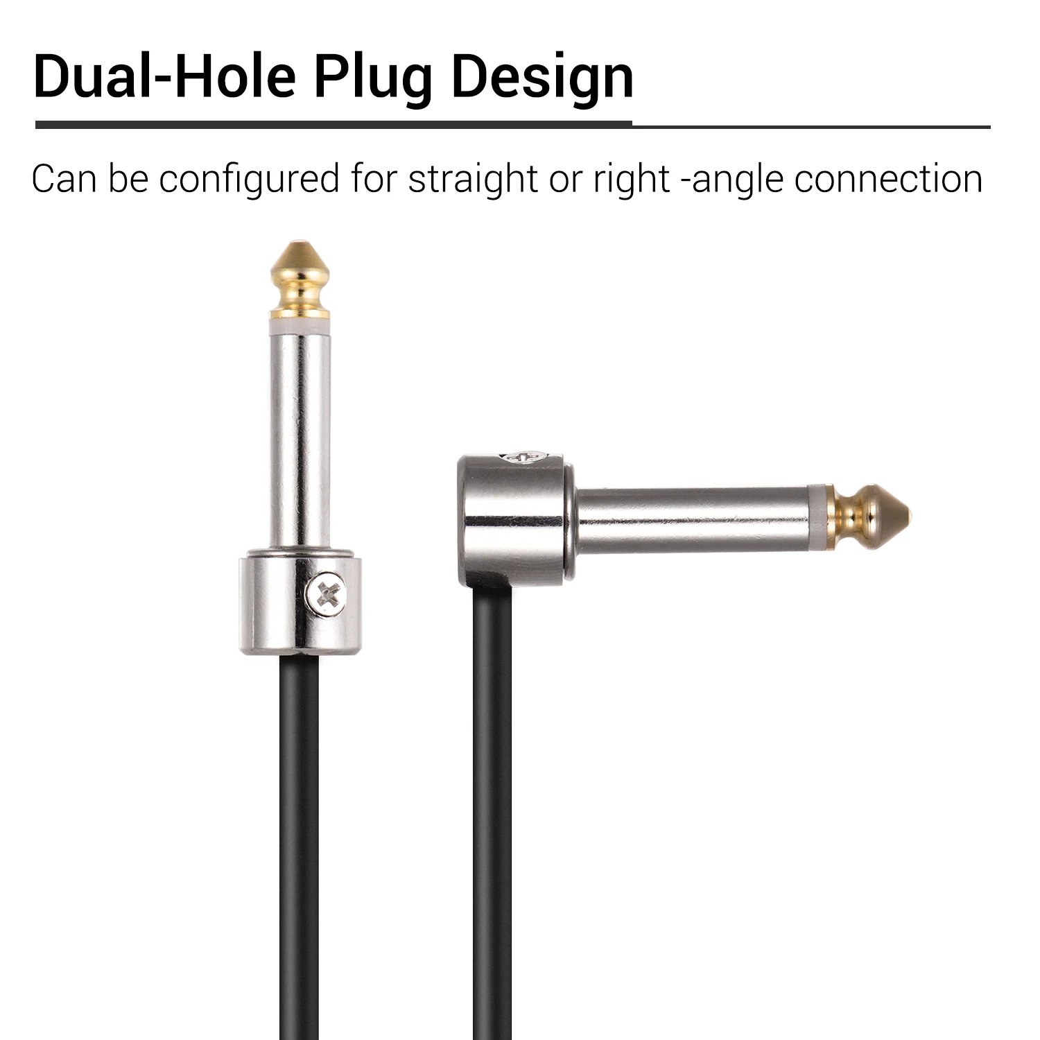 전문 솔더리스 패치 케이블 키트 DIY 기타 페달 보드 케이블 코드 와이어 10 솔더 프리 플러그 3M 케이블 미니 스크루 드라이버