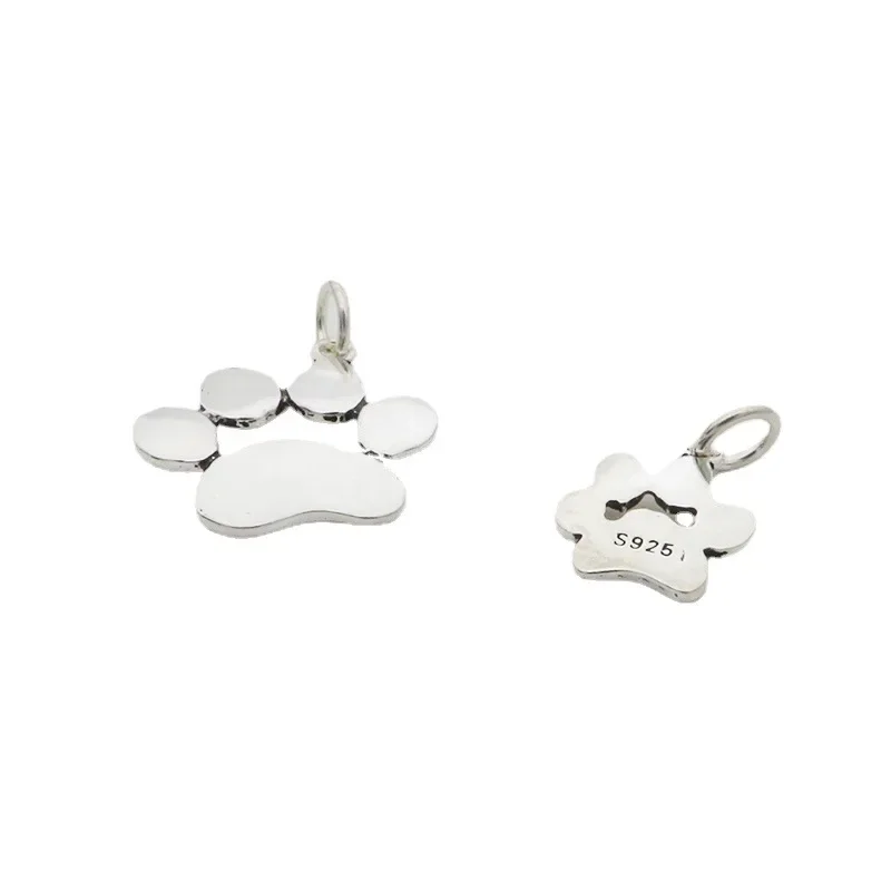925 Sterling Silver Sweet Cat Claw Pendant Necklace Bracelet Accessories pendant necklace silver necklace
