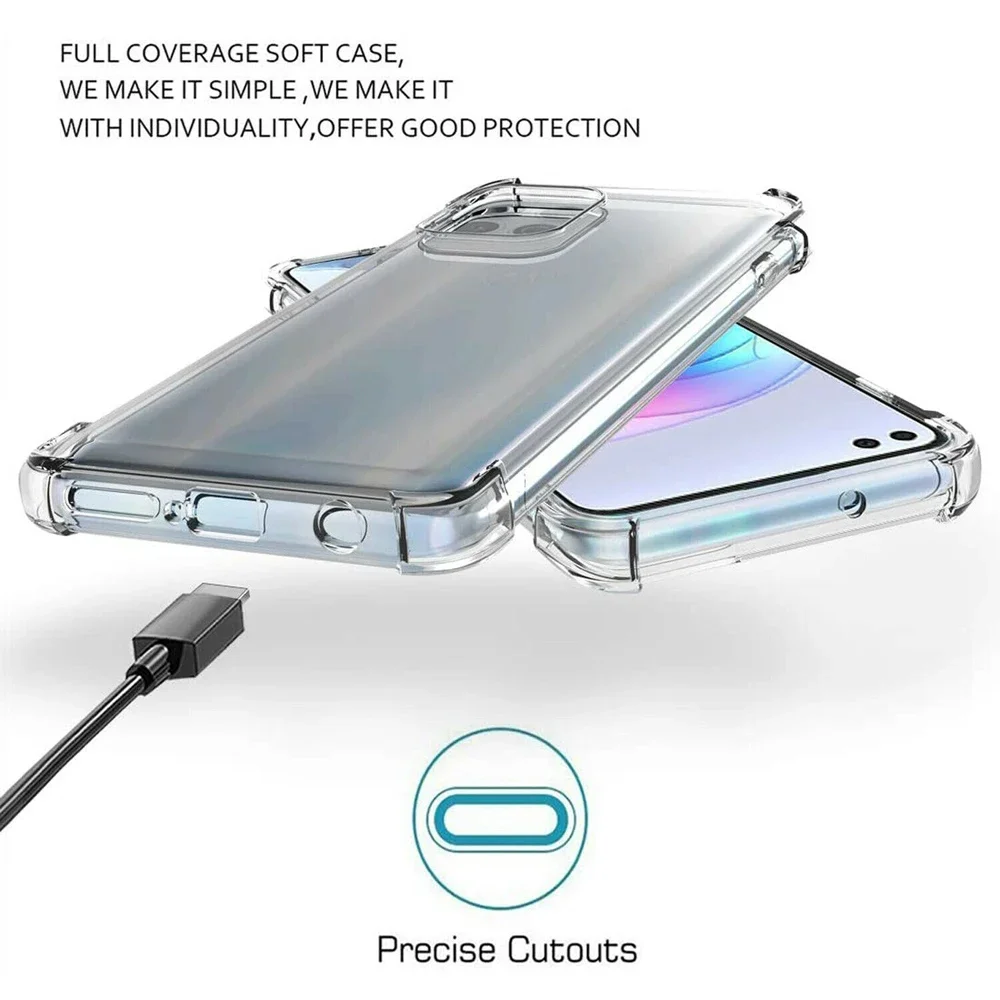 Transparent Soft Silicone TPU Back Cover