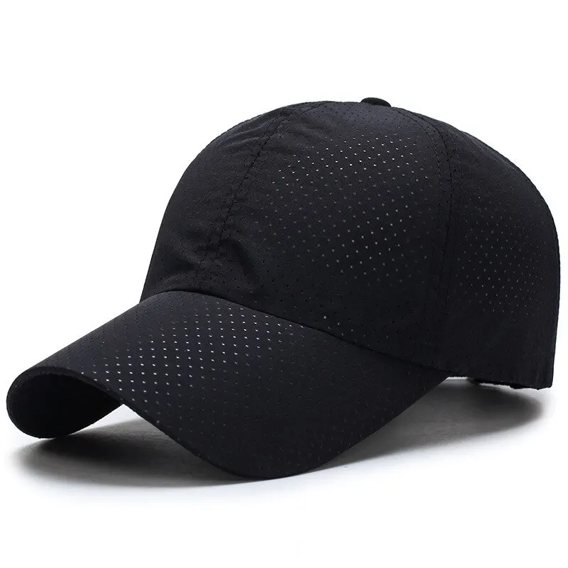 Hat Men Spring Summer Solid Color Mesh Cap Baseball Cap Women Autumn Korean Edition Sunscreen Hat Mesh Breathable Peaked Cap 1