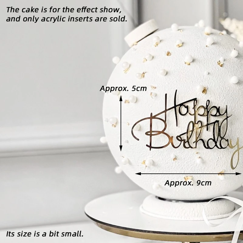 Neue Happy Birthday Tortendekorationen aus Gold-Acryl für Geburtstagsmädchen, Kindergeburtstagsparty, Tortendekoration, Dessertdekoration, Babyparty-Geschenk – Detail 21