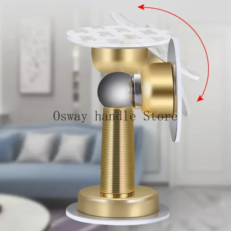 Stainless Steel Door Stopper Sticker Catch Floor Stop for Door Wind-Proof Wall Mounted Floor Mounted Holder anti-collision
