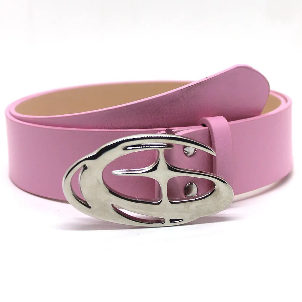 IEFB New Trendy Belt Abstract Three-dimensional Cross Star Design Buckle Waistband Jeans Skirt Accessories Fashion Belts 9W490