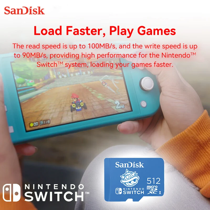 SanDisk ũ SD ī, ġ  ֿܼ TF ī, ޸ ī, ִ 100 MB/s ÷ ī, 64GB, 128GB, 256GB, 512GB