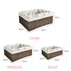 Rattan weaving Storage Basket Eco-friendly Wear Resistant Fabric Anti-deform Organizer Basket Home Miscellaneous basket storage 6