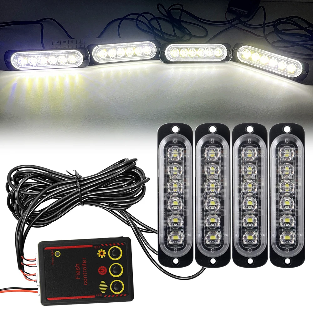 Indicador De Giro, 12-24 V, 16 Led, Redondo, Luz Roja Y Amar | Cuotas
