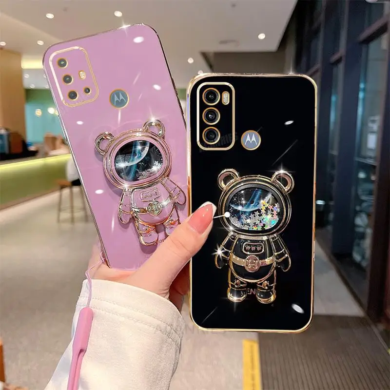 Motorola Moto G60 Funda Para Teléfono Lovely Astronauta Pintado